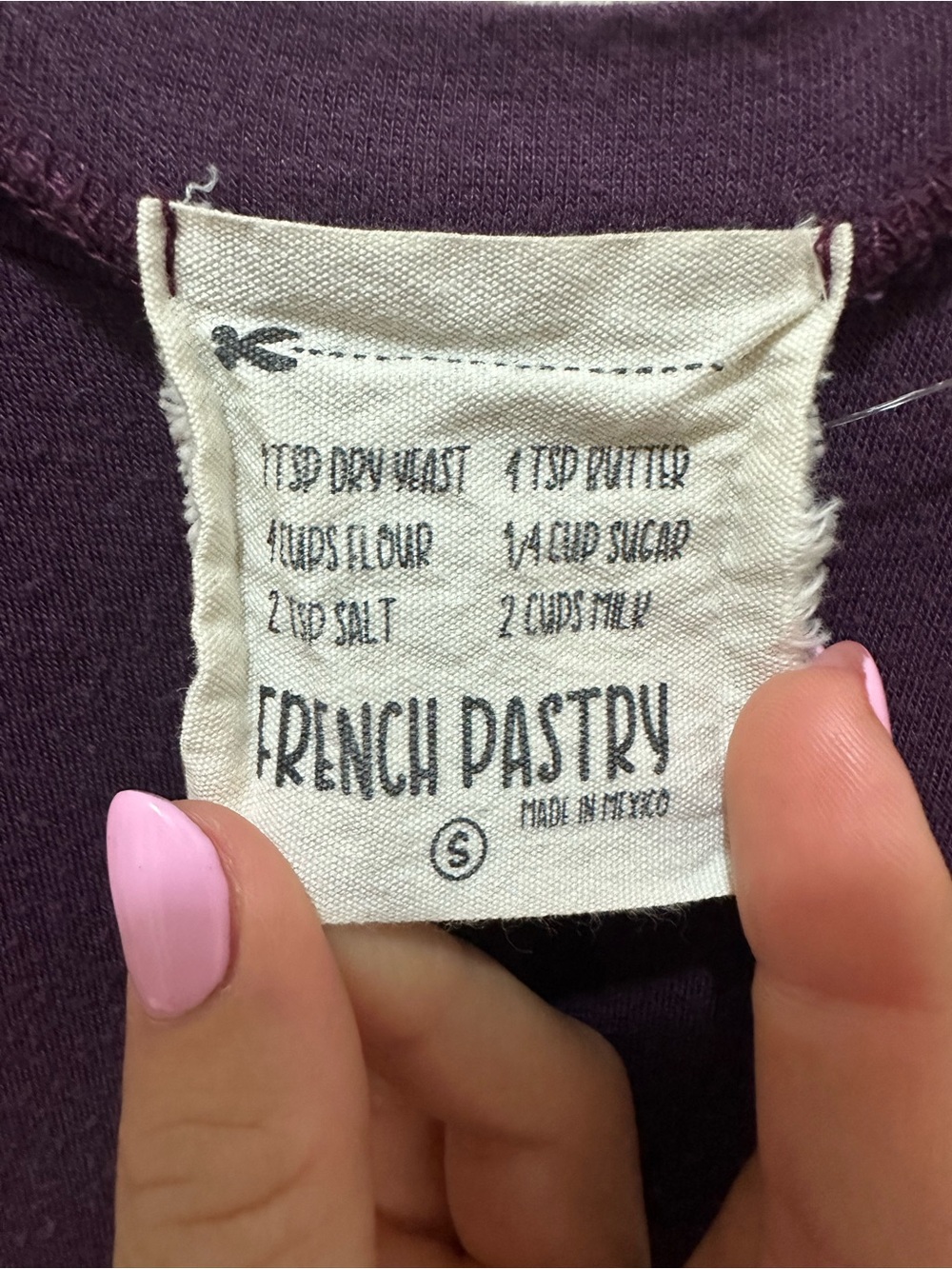 french pastry Purple 'Smile' Graphic Tank Top - Picture 2 of 3